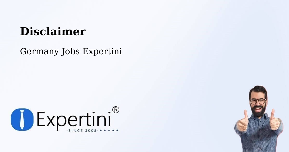 Disclaimer – Renchen - Germany Jobs Expertini