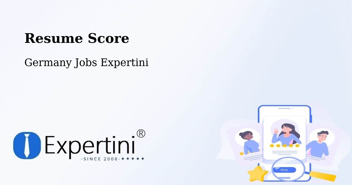 Resume Score & Job Description Match Tool – Renchen - Germany Jobs Expertini